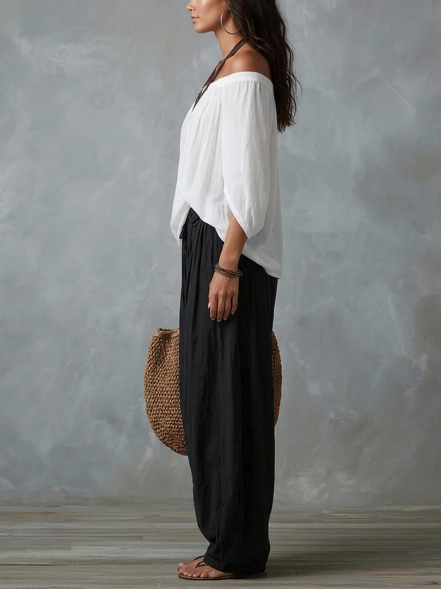Tiziana | Bohemian Ensemble with Balloon Pants