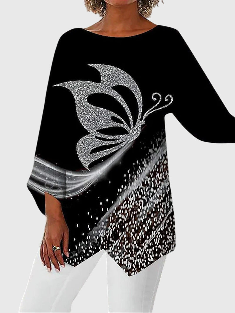 Alayah | Women's Elegant Crew Neck Top