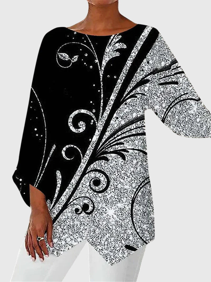 Alayah | Women's Elegant Crew Neck Top