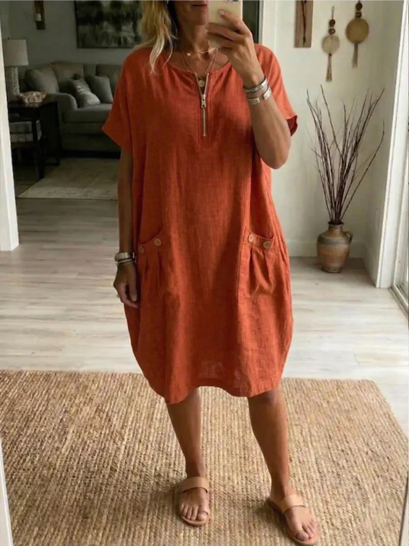 Pascale™ | Maxi Dress with Zip Front