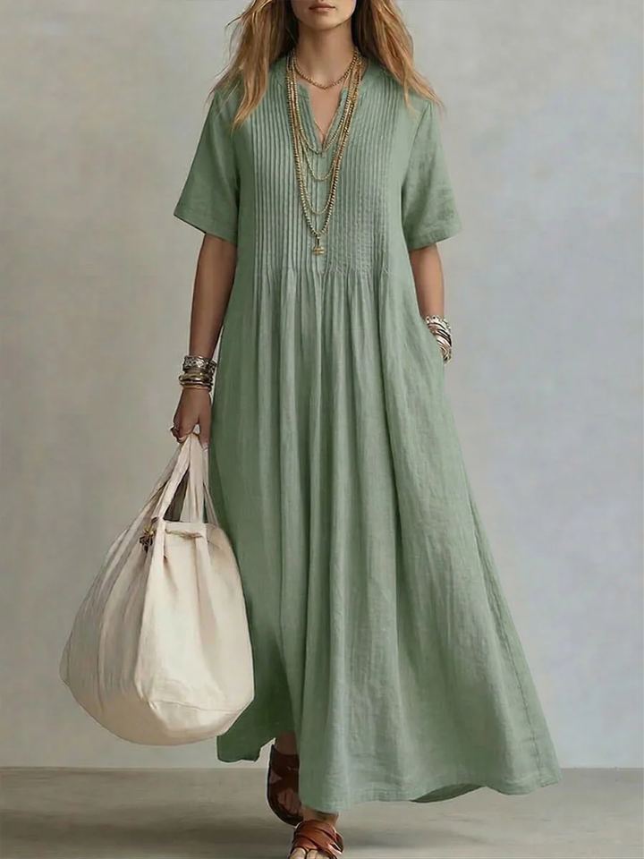 Noor | Vestido plisado