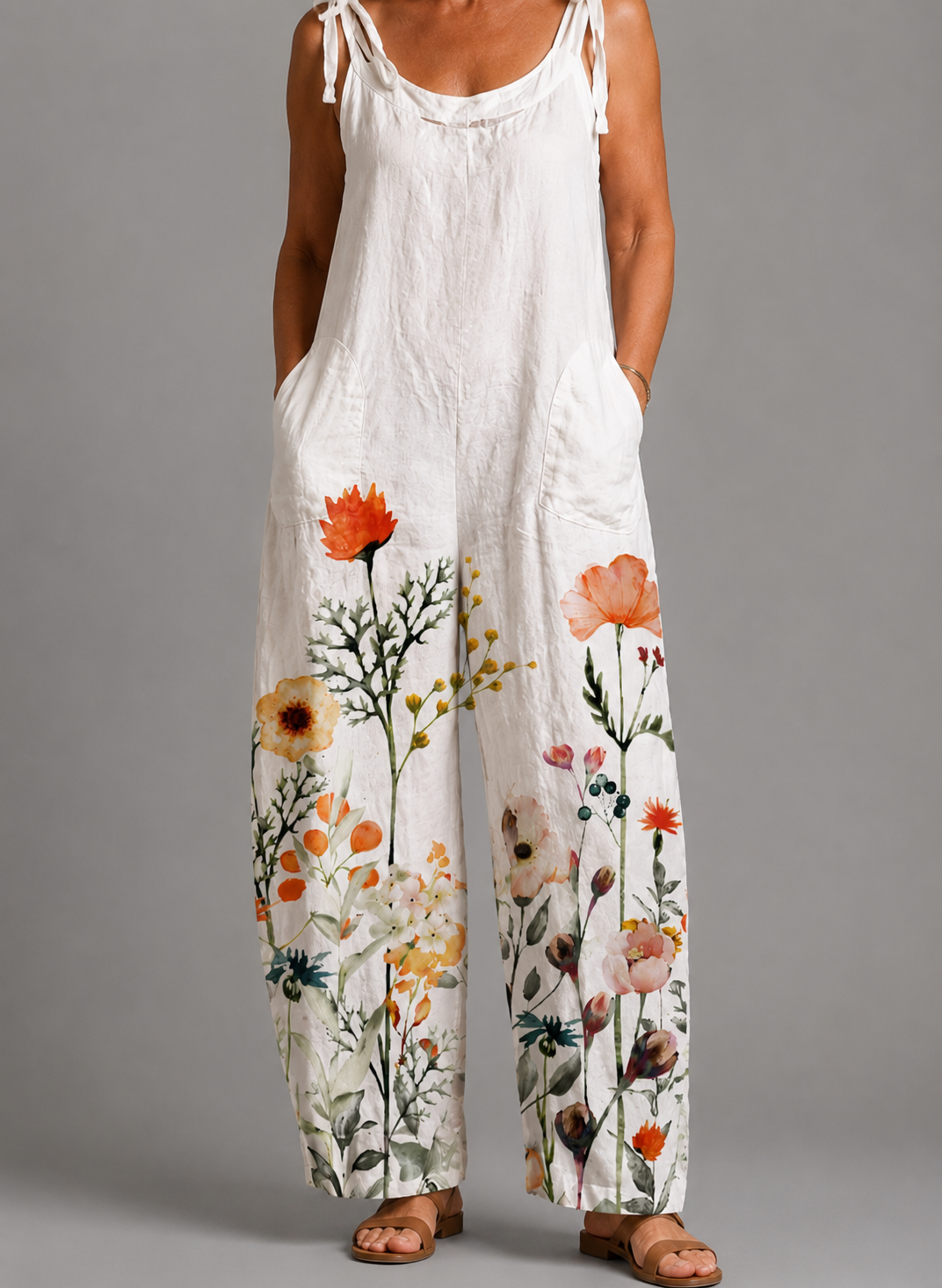 Hazel | Wildflower Meadow Dungarees