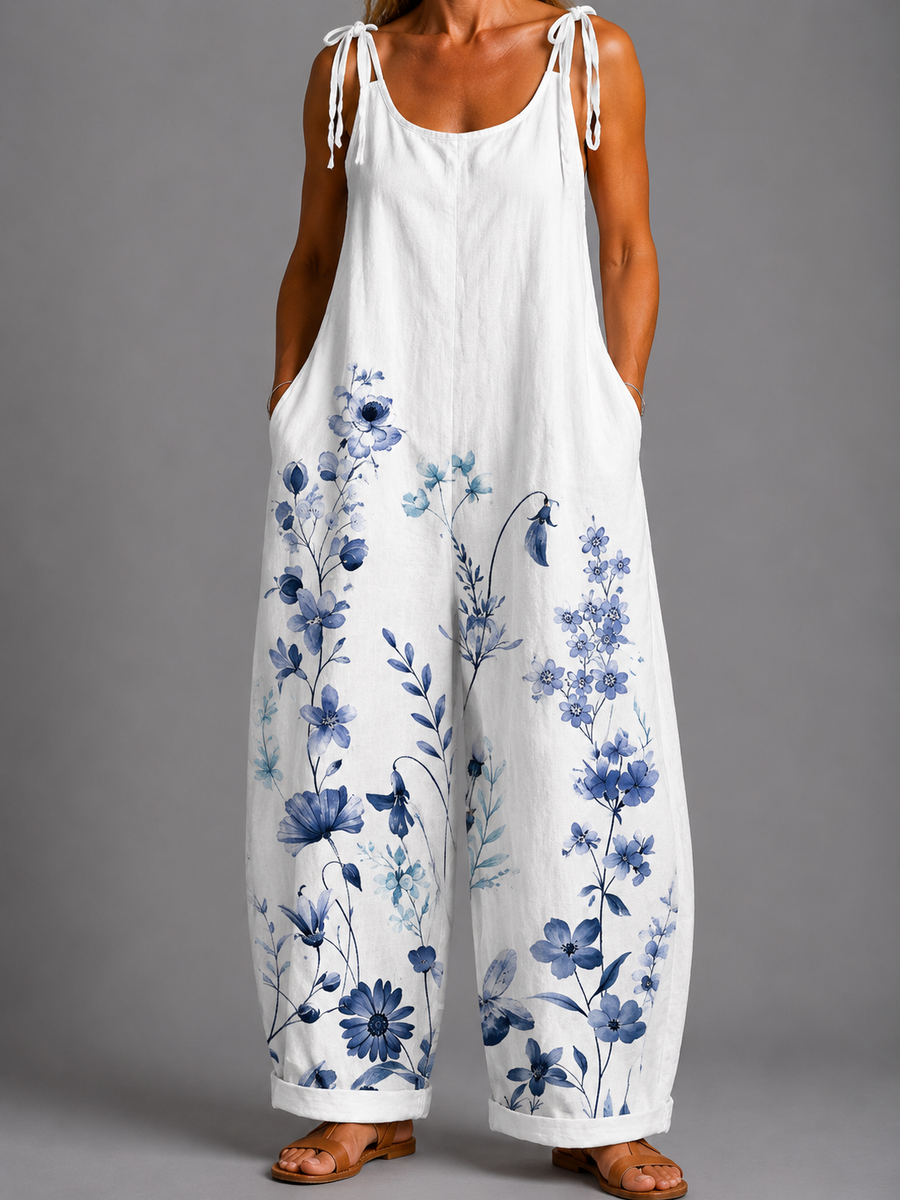 Azure | Blue Butterfly Dungarees