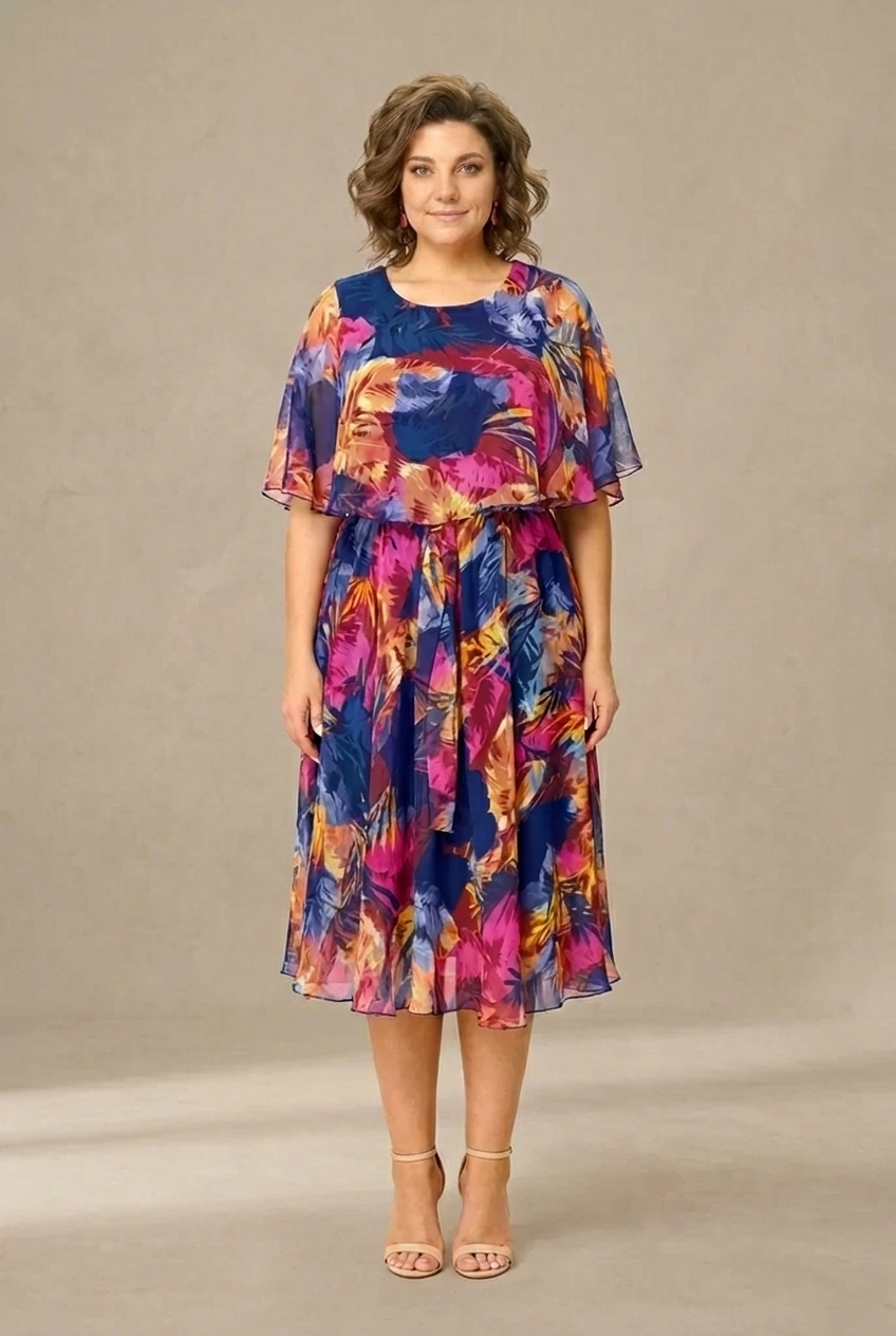 Aitana | Vibrantly Printed Midi Dress