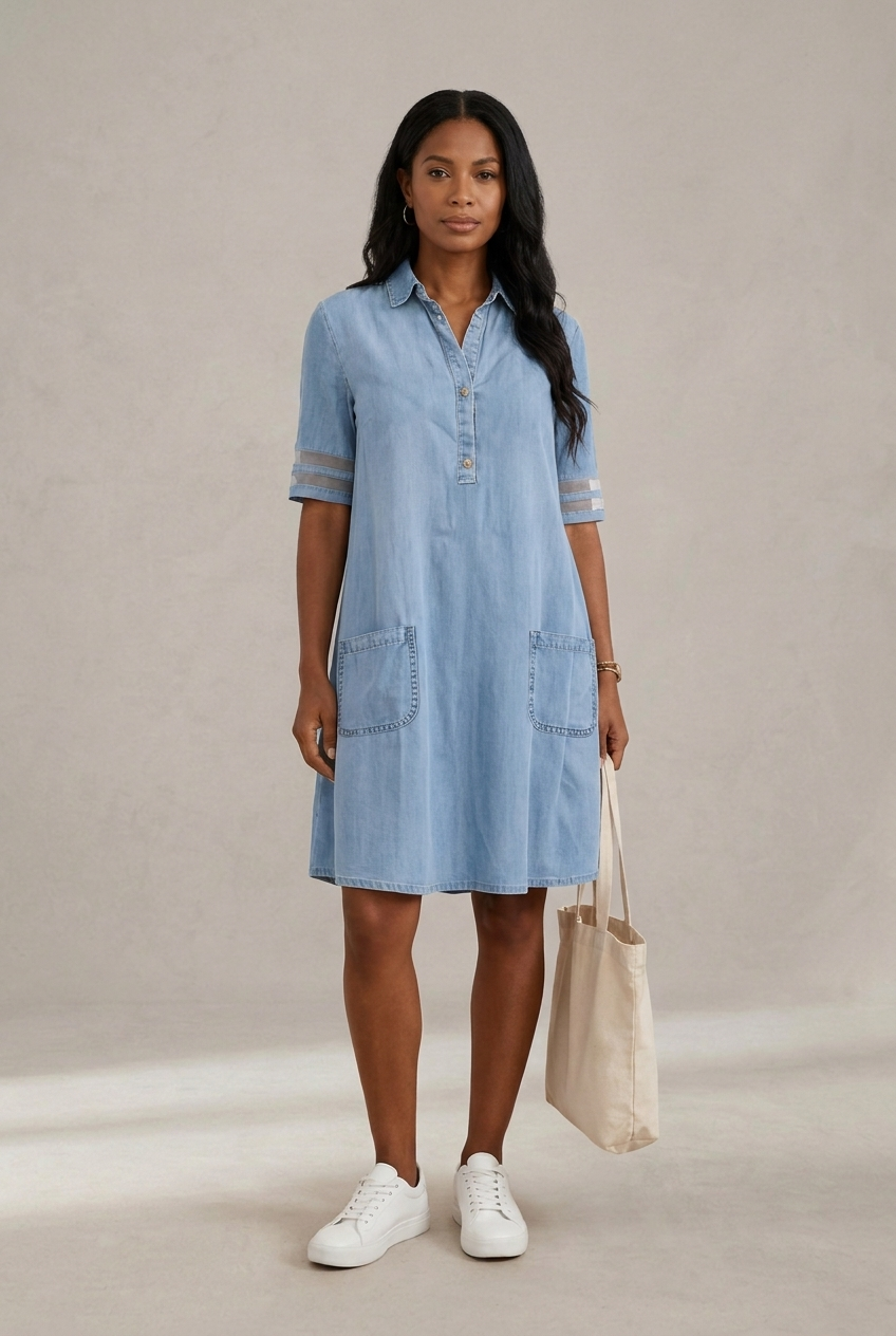 Brittany | Figure-Flattering Denim Dress