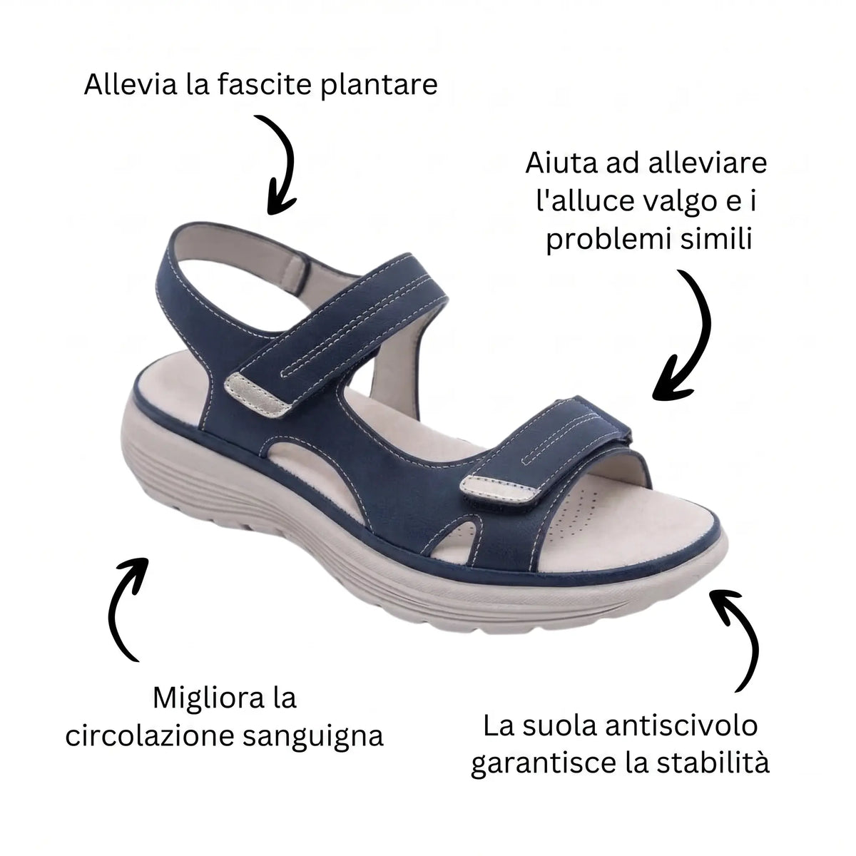 Soline Orthopedic Sandals with Non-Slip Design