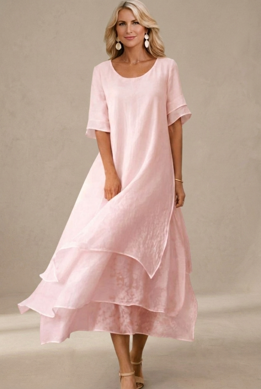 Esperanza | Elegant Silhouette Long Flowing Dress