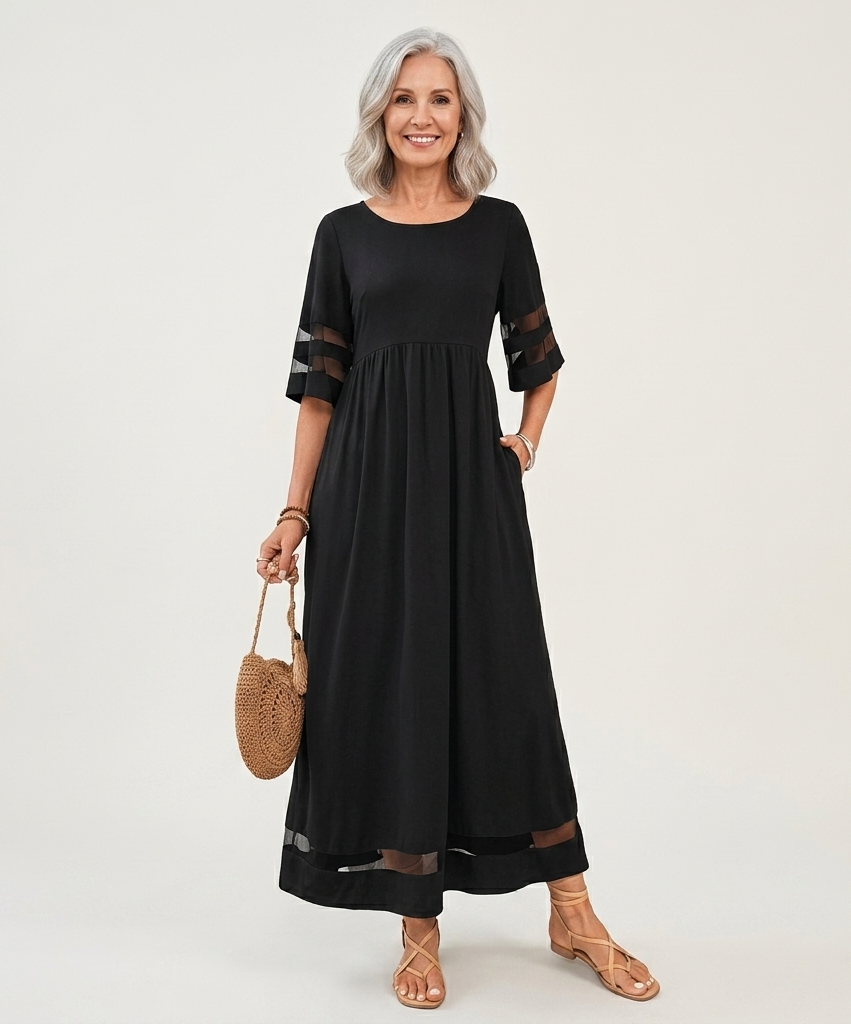Aubrey™ | Figure-Enhancing Tummy-Control Midi Dress