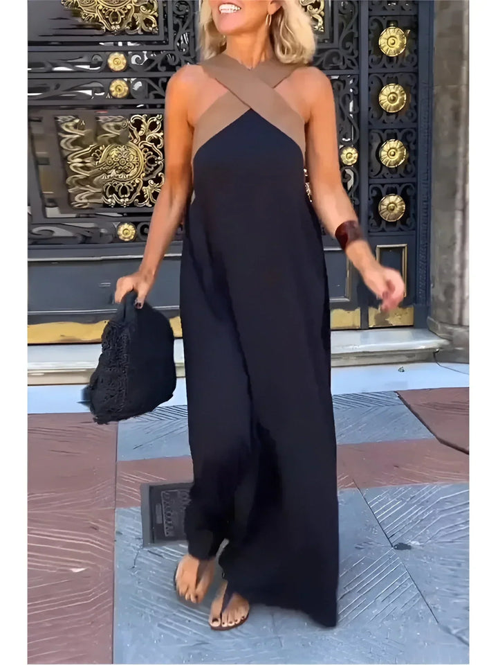 Quirine™ | Elegant Wrap-Front Maxi Dress