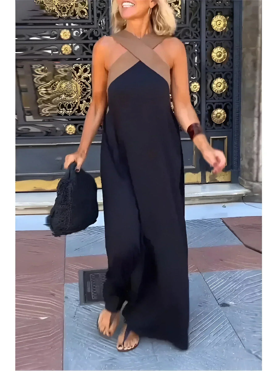 Quirine™ | Elegant Wrap-Front Maxi Dress