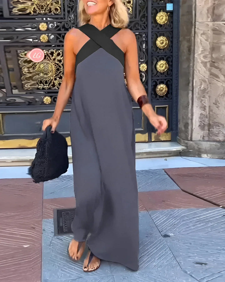 DELFINA | Vestido de Corte Cruzado Elegante