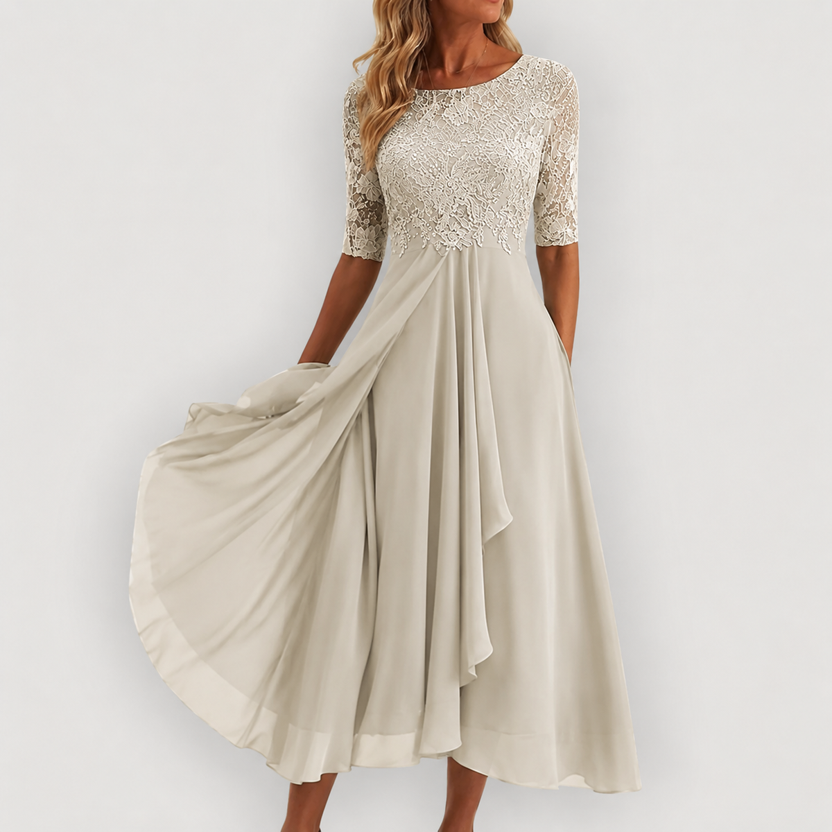 Maya | Elegant Chiffon Dress