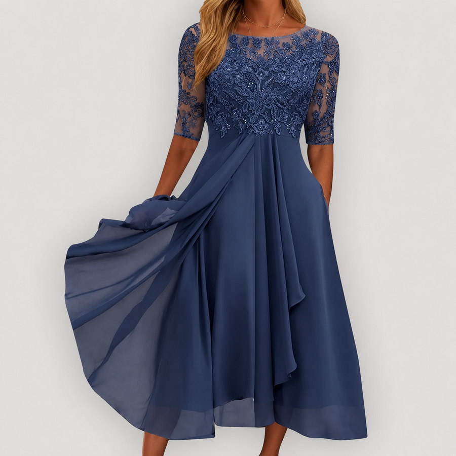 Maya | Elegant Chiffon Dress