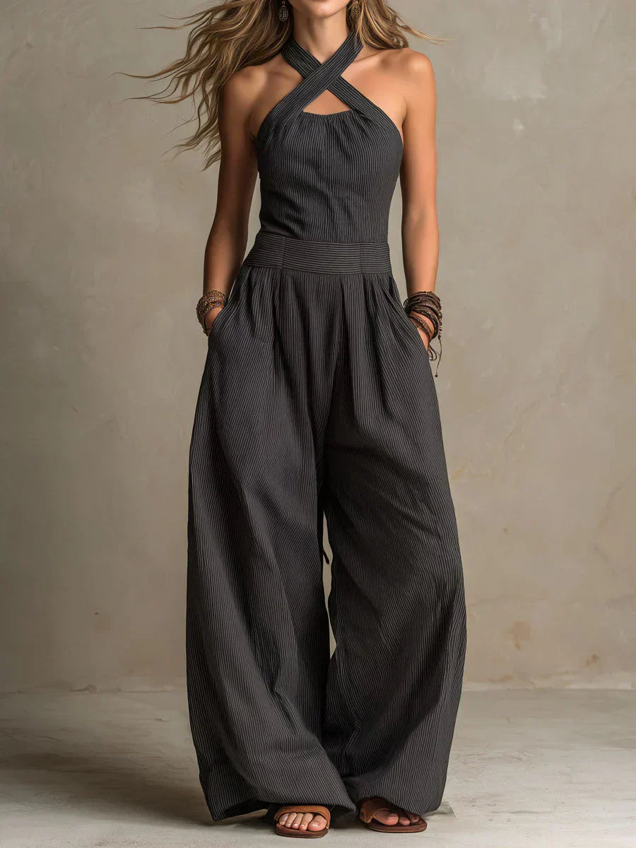 Ariana | Chic Cross-Neck Jumpsuit