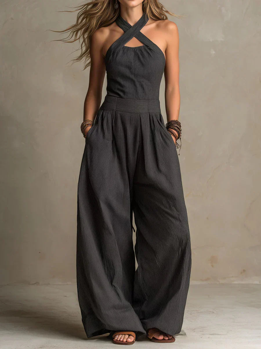 Ariana | Chic Cross-Neck Jumpsuit