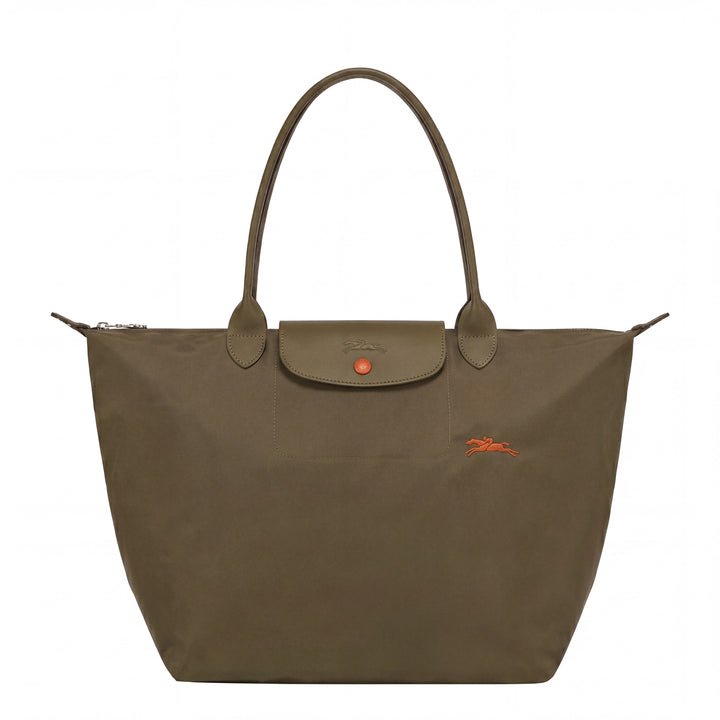 Deluxe Khaki Green Large Tote Bag