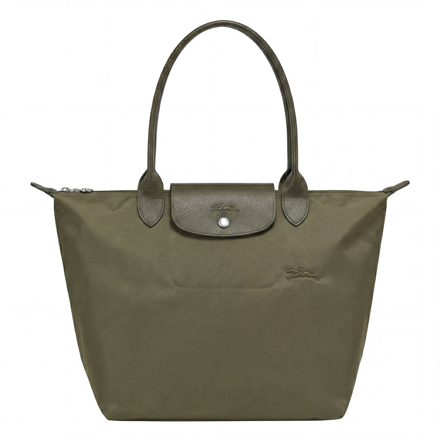 Spacious Luxury Handbag - Emerald Green