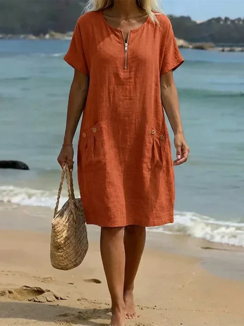 Pascale™ | Maxi Dress with Zip Front