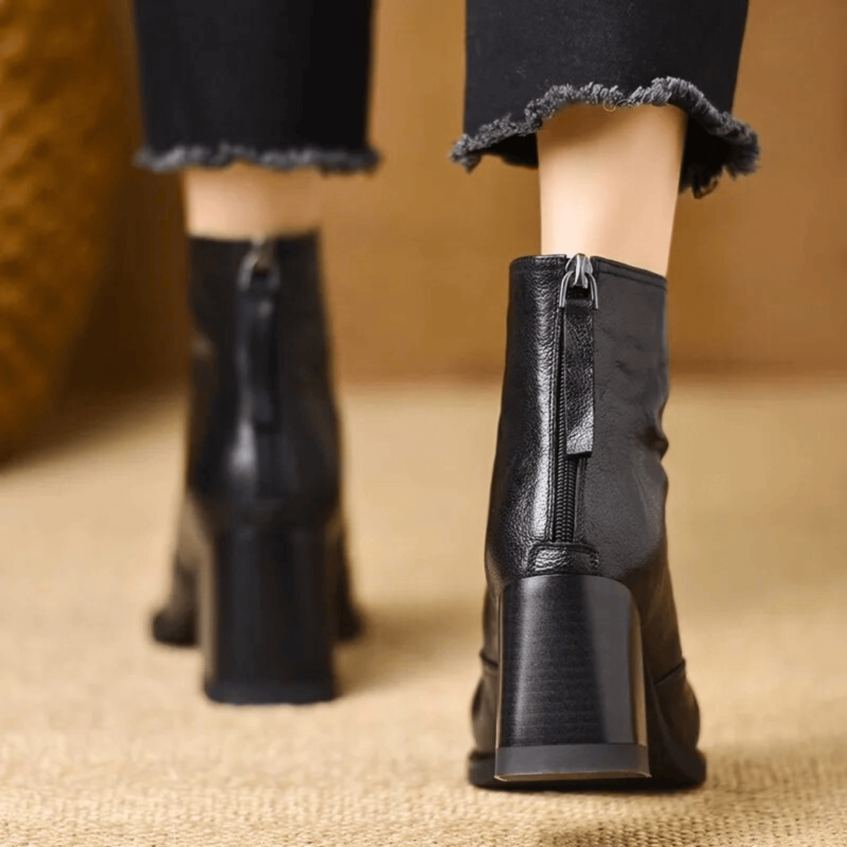 Kassandra - Luxury Mid Heel Boots